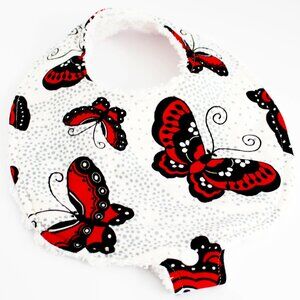 Butterfly Binky Boutique Bib for Baby Girls – Perfect Baby Shower Gift